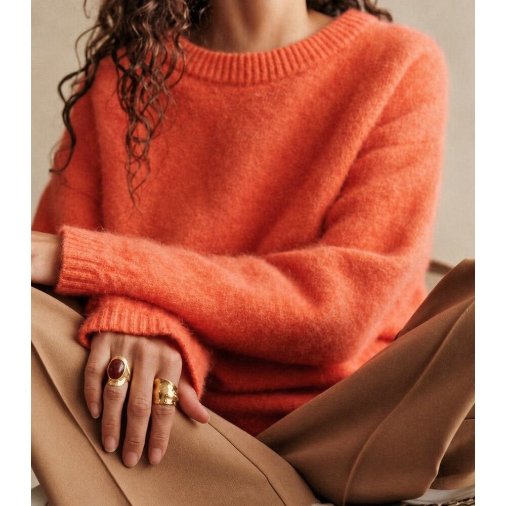 La Maille Sezane Amiel Jumper in Vine Peach Size L✨ - Picture 4 of 10